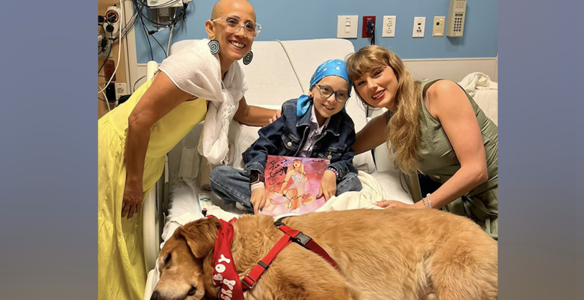 Taylor Swift visita por sorpresa un hospital infantil en Florida